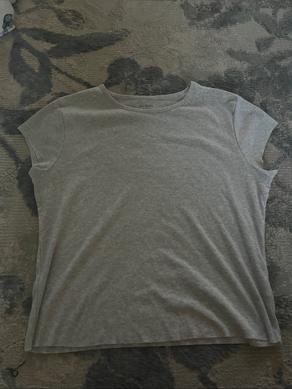 wild fable Light Gray Cap Sleeve Tee